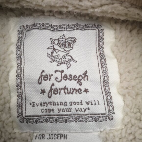 For Joseph "Fortune" Ladies Size Small Beige Sherpa Lined Corduroy Jacket - Picture 3 of 11